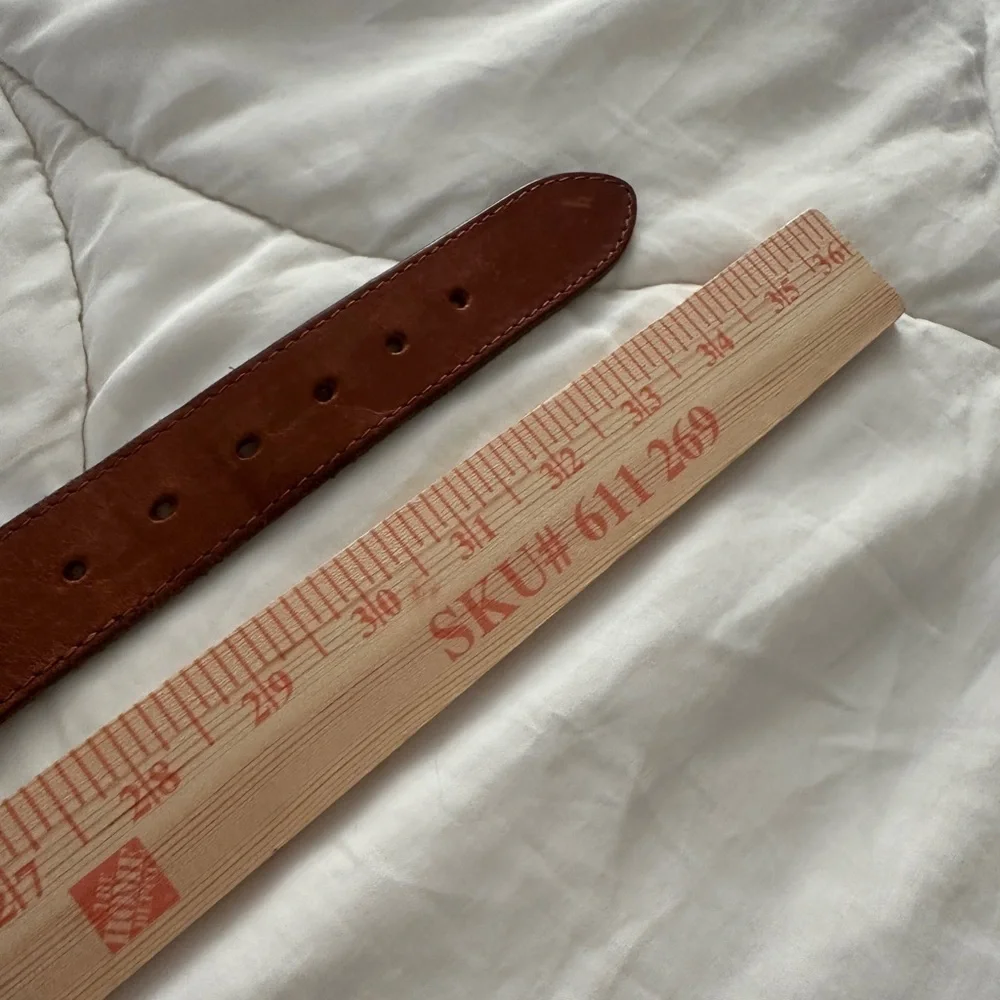 Nautica Leather Brown and Navy Belt